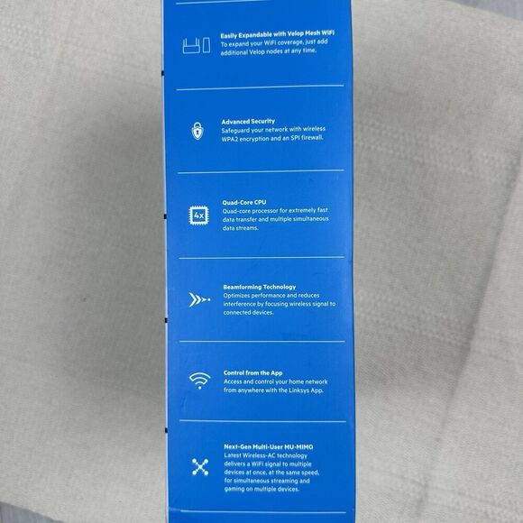 Linksys Velop Dual Band Mesh WiFi System White AC1200 3-Pack - Picture 4 of 9